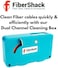 FiberShack FiberShack - FTTH Fiber Optic Cleaning Box - Single and Multi Mode Optical Connectors - 500use Fiber Tape.