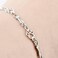 LUHE Paw Print Bracelet Sterling Silver Cute Dog Bone Paw Bracelets for Women Girls, 7.5