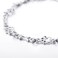 LUHE Paw Print Bracelet Sterling Silver Cute Dog Bone Paw Bracelets for Women Girls, 7.5