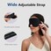 ALASKA BEAR Sleep Mask Memory Foam Contoured Eye Cups for Women and Men, Soft 3D Blackout Eye Mask for Sleeping No Pressure on Eyelids and Eyelashes Protection, Earplugs Set, Black