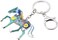 BONSNY Enamel Metal Horse Key chains For Women Girls Gifts Car Purse Animal Pendant Charms