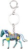 BONSNY Enamel Metal Horse Key chains For Women Girls Gifts Car Purse Animal Pendant Charms