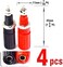 CESS CESS Amplifier Terminal Connector Binding Post Banana Plug Jack Socket Panel/Chassis Mount Connectors - Length:1.8" (4 Pack