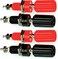 CESS CESS Amplifier Terminal Connector Binding Post Banana Plug Jack Socket Panel/Chassis Mount Connectors - Length:1.8" (4 Pack