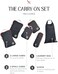 TRIPPED Travel Gear Compression Packing Cubes for - Packing Cubes and Organizers, Grey and Orange, 6Piece