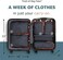 TRIPPED Travel Gear Compression Packing Cubes for - Packing Cubes and Organizers, Grey and Orange, 6Piece