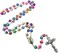 TALISMAN4U Catholic Rosary Necklace Colorful Polymer Beads Our Lady of Fatima Jesus Cross Holy Land Gift