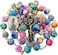 TALISMAN4U Catholic Rosary Necklace Colorful Polymer Beads Our Lady of Fatima Jesus Cross Holy Land Gift