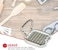 Home Basics Stainless Steel French Fry Cutter, SilverHand Cut Potatoes for French FriesCut VeggiesDurable Cutter