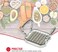 Home Basics Stainless Steel French Fry Cutter, SilverHand Cut Potatoes for French FriesCut VeggiesDurable Cutter