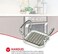 Home Basics Stainless Steel French Fry Cutter, SilverHand Cut Potatoes for French FriesCut VeggiesDurable Cutter