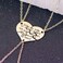 COMAIK SIVITE 3 Pcs Best Friends Forever Engraved Necklace Broken Heart Charm Pendant Set BFF Friendship Necklace (Gold - " We are sisters connected at heart 
