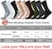 W WELL KNITTING Well Knitting Loose Men's Diabetic Crew Socks,Non-Binding Top,Seamless Toe,Semi Cushion,Breathable Soft Coolmax Socks 4 Pairs