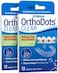 ORVANCE OrthoDots Moisture Activated, Silicone Dental Wax Alternative for Braces (24 Count Clear