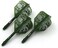 CUESOUL Integrated Dart Shaft and Flights Green with Pattern Design