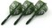 CUESOUL Integrated Dart Shaft and Flights Green with Pattern Design