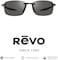 نظارات شمسية مستطيلة مستقطبة من ريفو، للجنسين - للبالغين، طراز Revo Re 1070xl Descend XL (عبوة من قطعة واحدة)