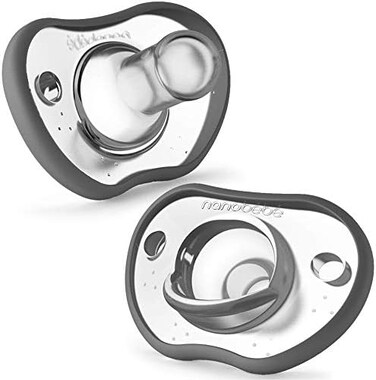 NANOB&Eacute;B&Eacute; Format: Baby Product NANOB&Eacute;B&Eacute; Baby Pacifiers 0 3 Month Orthodontic, Curves Comfortably with Face Contour, Award Winning for Breastfeeding Babies, 100% Silicone BPA Free. Perfect Baby Regi