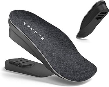 Mendez Insole Design Inc. Premium Height Increase - and Ergonomics, Shoe Lifts for MenWomen (size 7-12, Heel Lifts for Shoes, Elevator Shoe, Height Increasing, 1.5