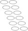SCERRING 22G Stainless Steel Fake Nose Septum Hoop Rings Lip Helix Cartilage Tragus Ear Ring Piercing 6-10mm