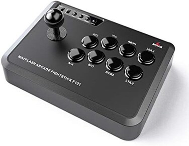 MAYFLASH May Flash Arcade Stick F101 for Nintendo Switch/PC/PS3/Android/Neogeo Mini