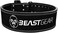 حزام رفع الأثقال Beast Gear PowerBelt - حزام رفع أثقال فاخر مزدوج الشوكة - حزام رفع أثقال من جلد النوبوك مقاس 4 بوصات × 10 مم مع مسامير تثبيت متطورة.