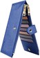 Travelambo Womens Wallet RFID Blocking Bifold Multi Card Case Wallet with Zipper Pocket, Blue Deep, one size, Minimalist