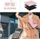 Travelambo Womens Wallet RFID Blocking Bifold Multi Card Case Wallet with Zipper Pocket, Pink Sakura, one size, Minimalist