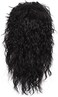 FantaLook Mens 80S Long Curly Black Rocker Costume Wig
