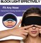 Mavogel Cotton Sleep Mask - Updated Design Light Blocking Sleep Eye Mask, Soft and Comfortable Night Sleeping Mask for Men Women, Eye Blinder for Travel/Sleeping, Includes Travel Pouch, Black