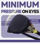 Mavogel Cotton Sleep Mask - Updated Design Light Blocking Sleep Eye Mask, Soft and Comfortable Night Sleeping Mask for Men Women, Eye Blinder for Travel/Sleeping, Includes Travel Pouch, Black