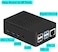 iUniker Raspberry Pi 4 Fan ABS Case with Cooling Fan, Heatsink, Simple Removable Top Cover for Pi 4 Model B/ 4B
