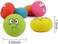 HDSX Smile Face Dog Squeaky Toys Soft Latex Squeak Balls for Puppy Small Pet Dogs 6 Pcs/Set
