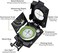 Proster IP65 Hiking Compass, Compass Survival for Geometry, Professional Military Compass with Sighting Clinometer for Camping Hunting Hiking Geology Activities