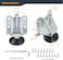 POWERTEC Leveling Feet 4PK, Heavy Duty Adjustable Furniture Leg Levelers with Non-Marring Pads, Screws and Lock Nuts for Work Bench/Cabinets/Tables/Shelves (71136