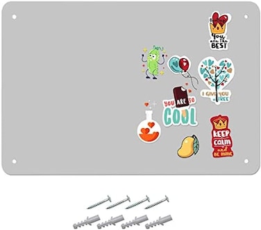 Houseables Magnetic Board, Magnet Board, Magnet Board for Wall, Magnetic Wall Board, Magnetic Bulletin Board, Magnet Wall Board, Metal Sheet for Magnets Wall, Metal Board for Magnets, Display Panel, D