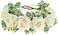 Vividsun Women Flower Crown Floral Headpiece Festival Wedding Hair Wreath Floral Crown (White