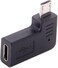Cablecc USB-C Type-C Female to Micro USB 2.0 5Pin Male Data Adapter 90 Degree LeftRight Angled Type (Left Angled