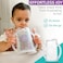Flipping Holder Original Squeeze Proof with Open Bottom for Food PouchesJuice Boxes - Multipurpose - Prevent MessesSupport Self-Feeding - Easy Grasping Handles - Made in USA