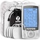 AUVON Dual Channel TENS Unit Muscle Stimulator Machine with 20 Modes, 2" and 2"x4" TENS Unit Electrode Pads