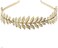 Fodattm (Gold - A- Women Lady Girls Greek Roman Laurel Leaf Hair Hoop HeadBand Bridal Hair Crown Headdress Metal Leaf Branch French Hair Bands Hair Accessories (Gold - A