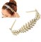 Fodattm (Gold - A- Women Lady Girls Greek Roman Laurel Leaf Hair Hoop HeadBand Bridal Hair Crown Headdress Metal Leaf Branch French Hair Bands Hair Accessories (Gold - A