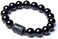 SX Commerce Natural Obsidian Stone Bead Bracelet Couple Men 10mm and Women 8mm Dragon and Phoenix Totem Jewelry