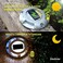 SIEDiNLAR Solar Deck Lights Driveway Dock LED Light Solar Powered Outdoor Waterproof Road Markers for Step Sidewalk Stair Garden Ground Pathway Yard 4 Pack (White