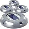 SIEDiNLAR Solar Deck Lights Driveway Dock LED Light Solar Powered Outdoor Waterproof Road Markers for Step Sidewalk Stair Garden Ground Pathway Yard 4 Pack (White