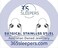 365 Sleepers 2PCS 20G Surgical Steel 6mm - 10mm Hinged Hoop Segment Septum Cartilage Helix Tragus Lip Eyebrow Nose Ring Sleeper Earrings (10mm
