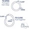 365 Sleepers 2PCS 20G Surgical Steel 6mm - 10mm Hinged Hoop Segment Septum Cartilage Helix Tragus Lip Eyebrow Nose Ring Sleeper Earrings (10mm