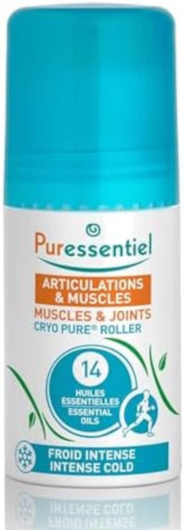 أسطوانة تدليك العضلات Puressentiel، 75 مل - أسطوانة تدليك العضلات والمفاصل Cryo Pure - للجنسين - للرياضيين والأفراد النشطين