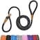 lynxking Dog Leash Slip Rope Lead Leash Strong Heavy Duty Braided Rope No Pull Training Lead Leashes for Medium Large and Small Dogs