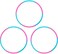 Liberry Hula Hoop for Kids Set, DetachableSize Adjustable Design, Kids Hula Hoop,Set of 3,Set of 6 (Set of 3